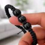 دستبند عقیق سیاه (Black Agate) - Image 2