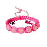 دستبند سنگ طبیعی Rose Quartz